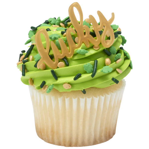 Gold Lucky Cupcake Layon