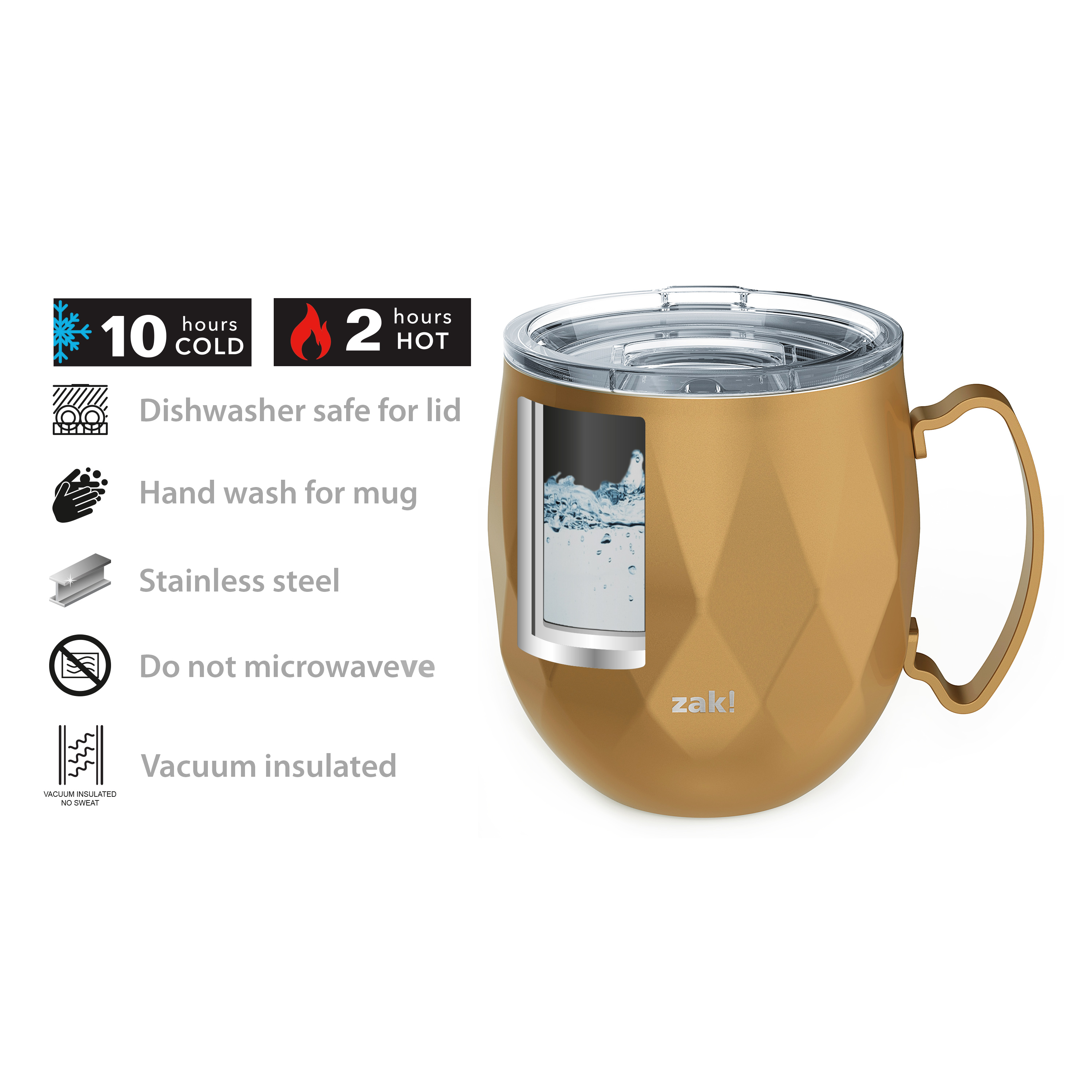 Fractal 19 ounce Mule Mug, Copper slideshow image 2 Fractal 19 ounce Mule Mug, Copper slideshow image 2