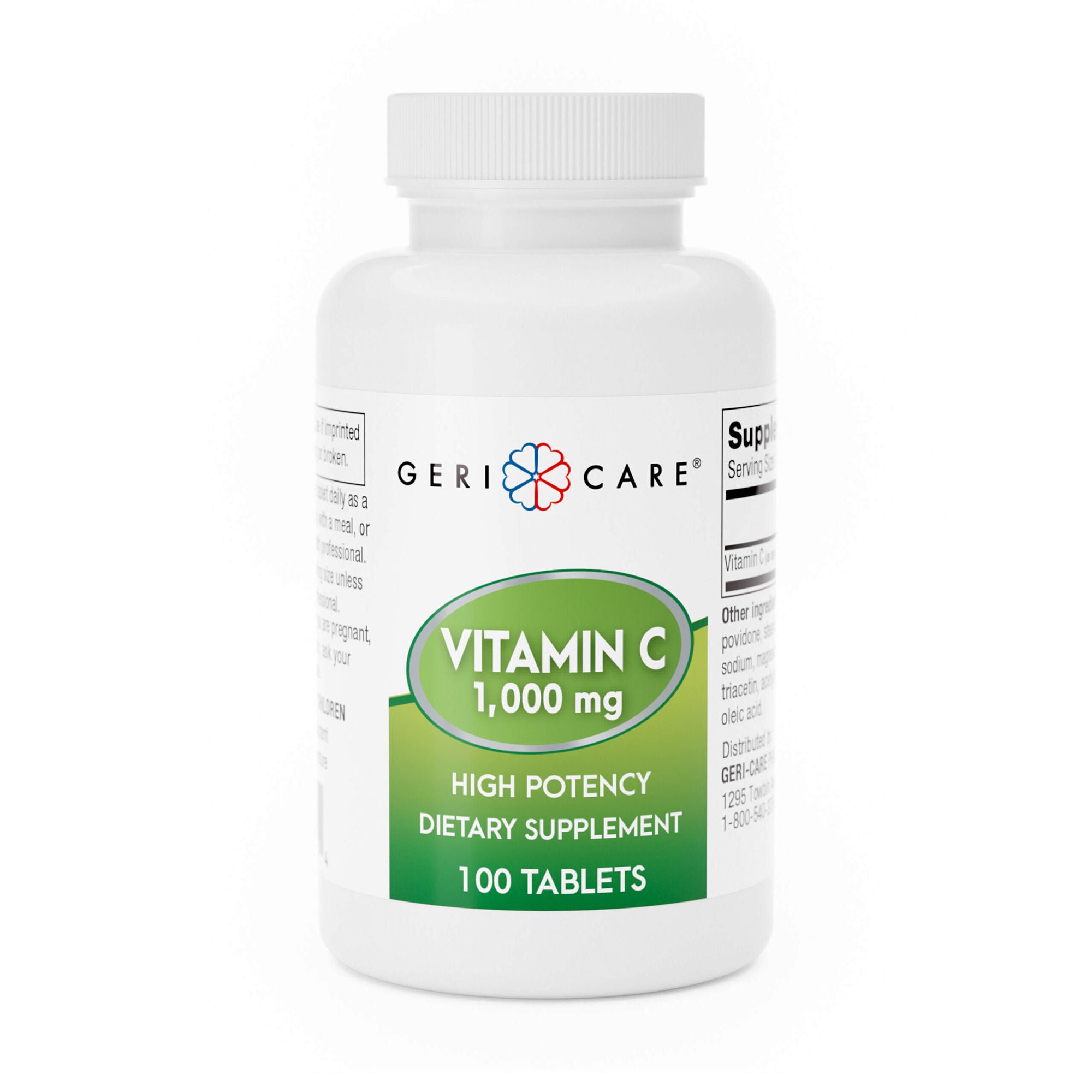 Geri-Care VITAMIN C, TAB 1000MG (24BT/CS)
