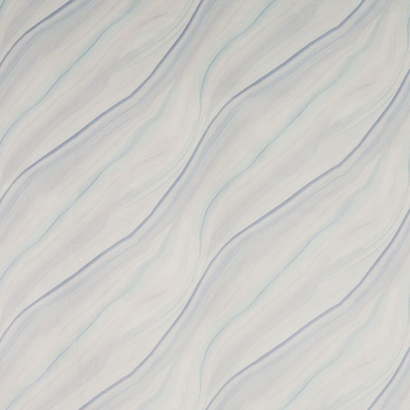 Marble-like panel displaying gentle diagonal undulating veins across a flat, evenly lit surface in soft pastel blues, greys and off-white, resembling subtle flowing waves.