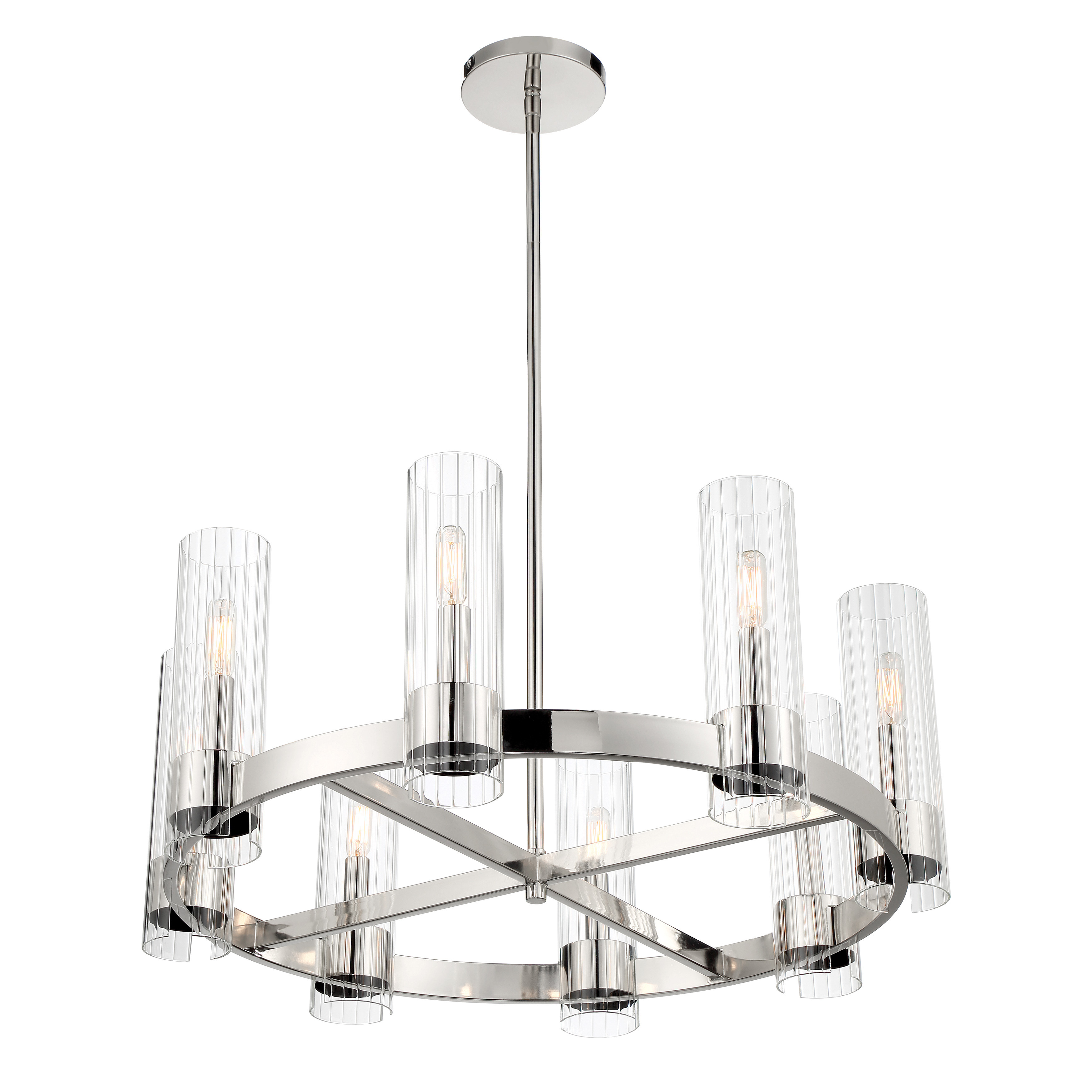 Vernon Place 8-Light Chandelier in Chrome - Image 3
