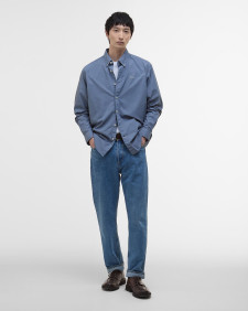 Camicia oversize in popeline tinto in capo 