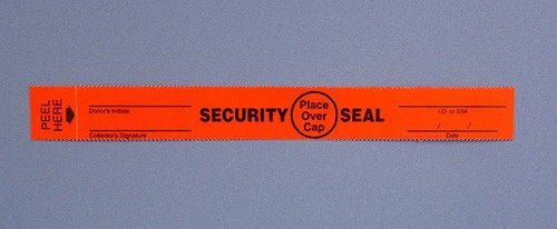 Tamper Evident Seal Red 3/4 X 6-3/5 Inch