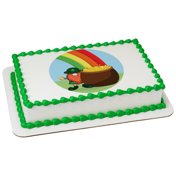 Rainbow Pot Of Gold PhotoCake® Edible Image®