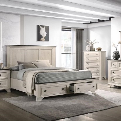 Lifestyle image of the  Whitehaven Tallboy (5 Drawer) from Forty Winks