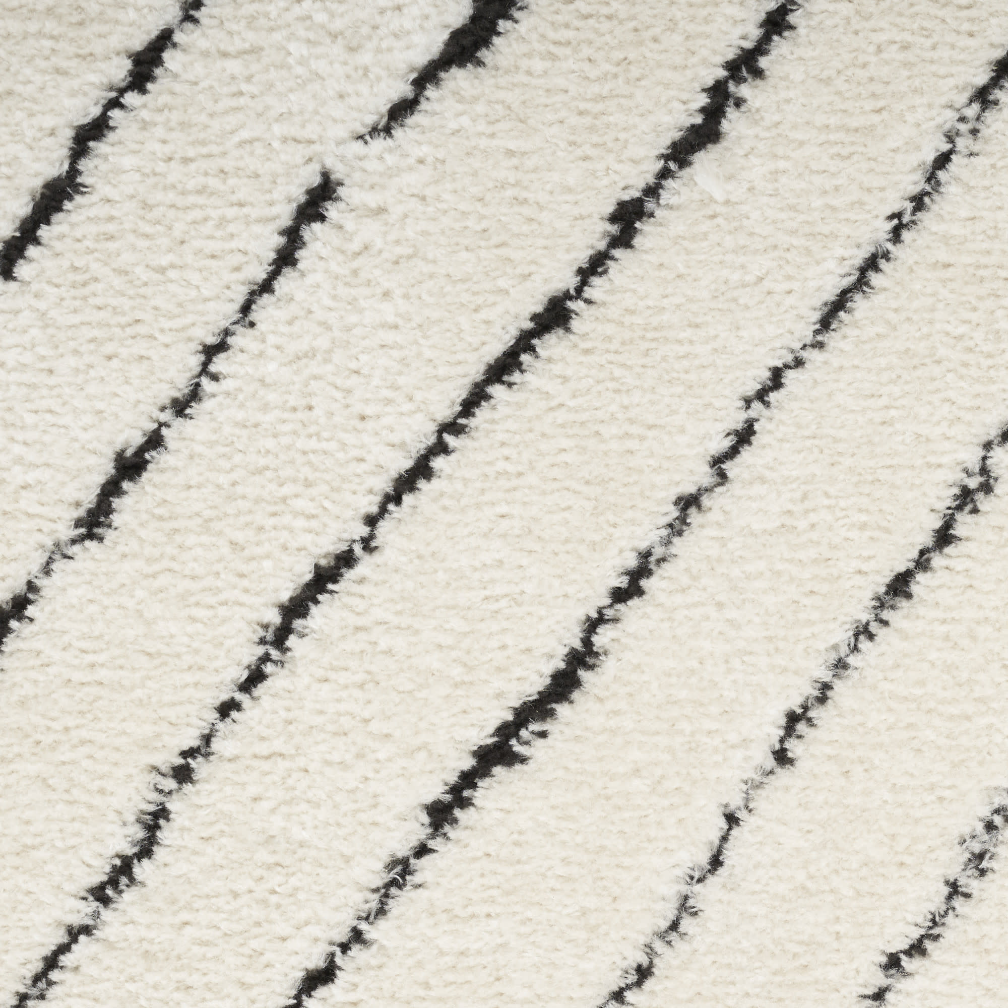 Nourison Modern Comfort 6'7" x 9' Ivory Black Scandinavian Indoor Rug