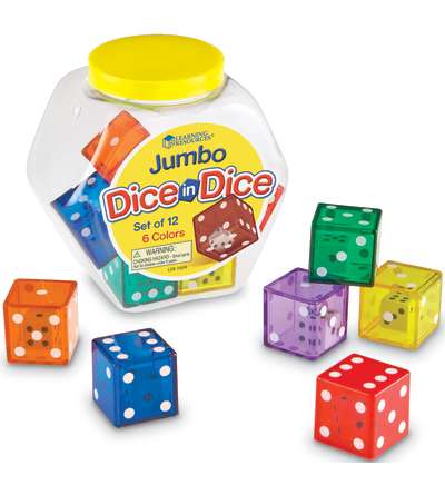 Jumbo Dice in Dice, 1 1/4"
