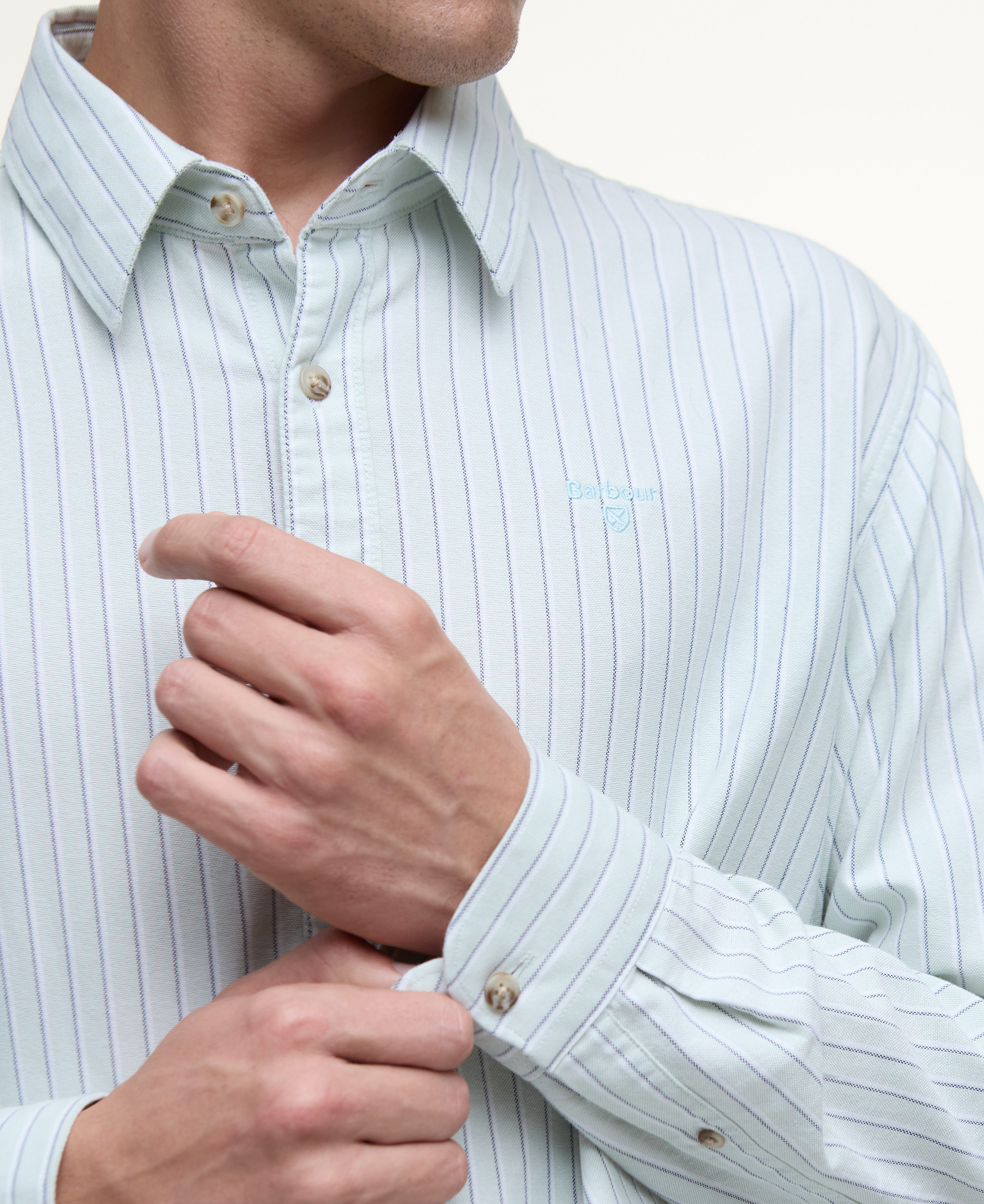 Camicia a maniche lunghe Fenfield a righe dalla vestibilità rilassata image number 4