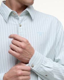 Camicia a maniche lunghe Fenfield a righe dalla vestibilità rilassata 