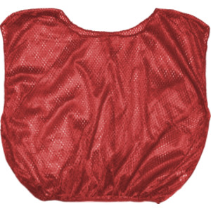 Practice Scrimmage Vest, Adult, Red, Pack of 12