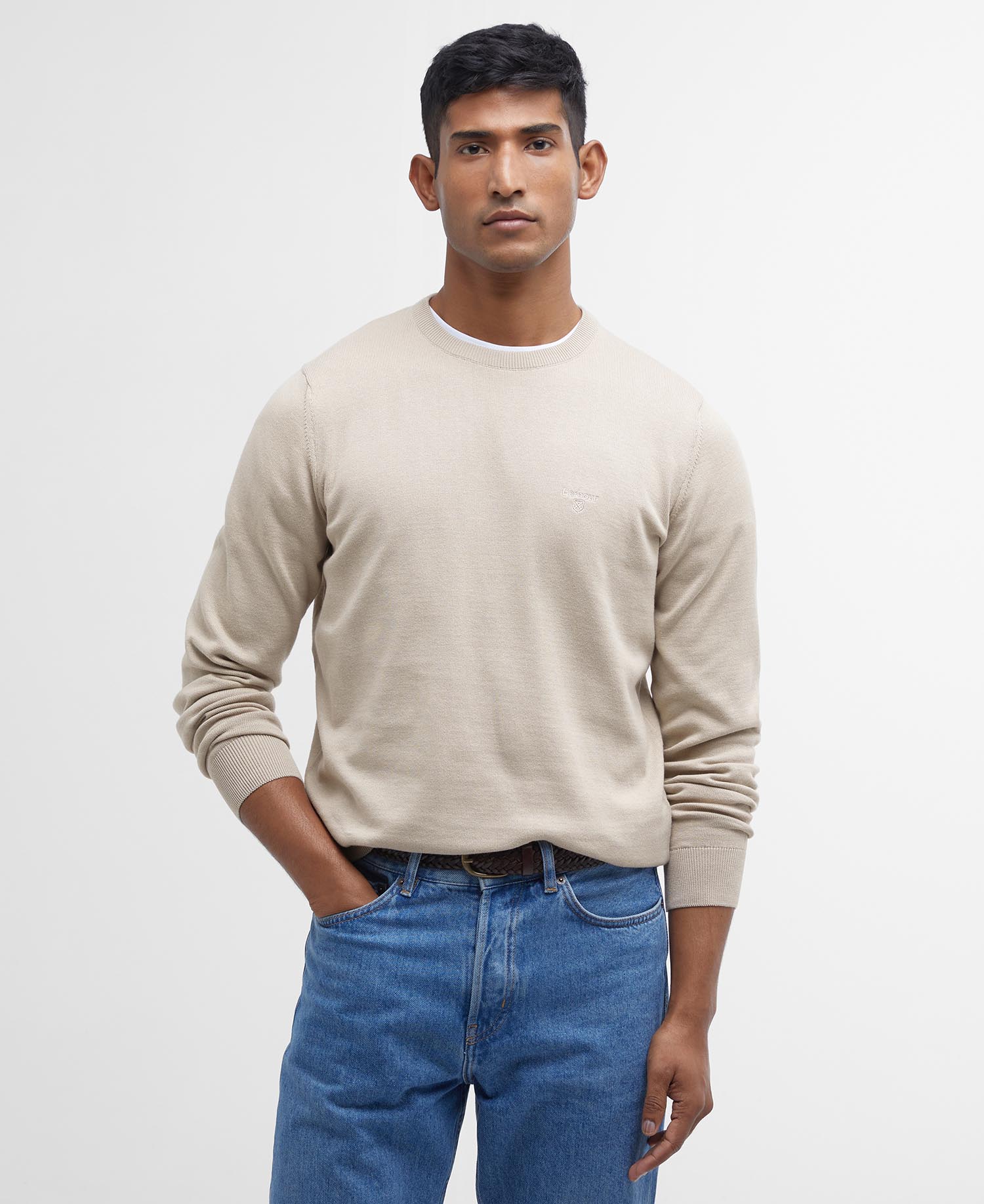 Maglione girocollo in cotone Pima image number 0