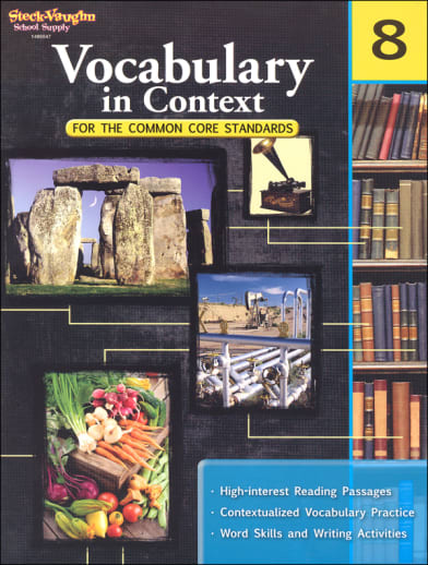 Vocabulary in Context for Common Core Standards Grade 8