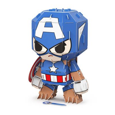 Captain America 39-Piece Puzzle Builder, Marvel 3D Puzzle with Tool Included, Marvel Toys for Kids Ages 6+