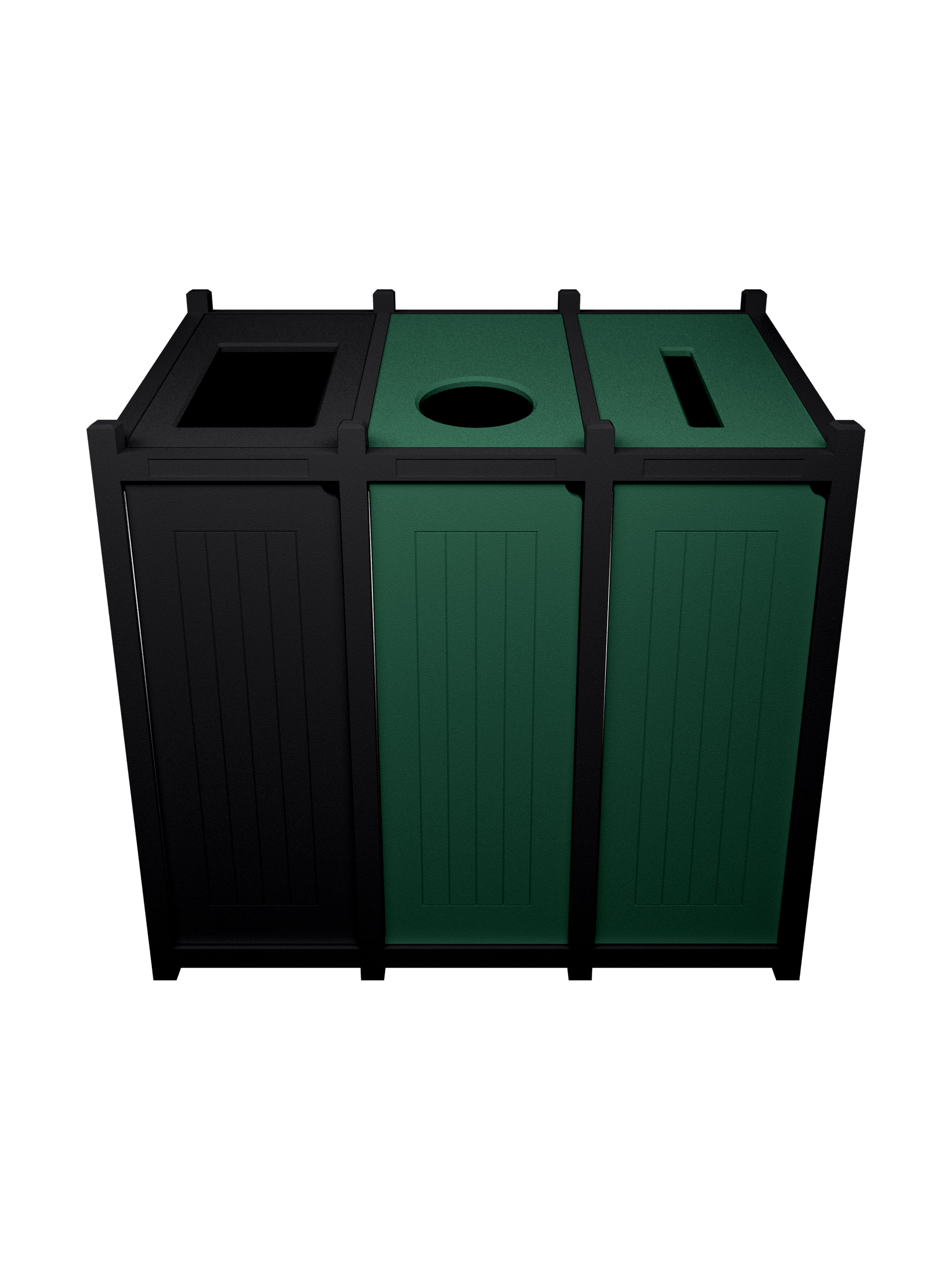 VENTURE – Triple – Unit – Full-Circle-Slot – Black-Green