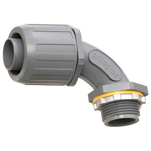 SNAP²IT® Push-On Liquid Tight Connector, UV-Rated Plastic, 90°, 3/4 in.