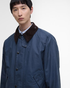 Transport Waxed Jacket Washed Cobalt