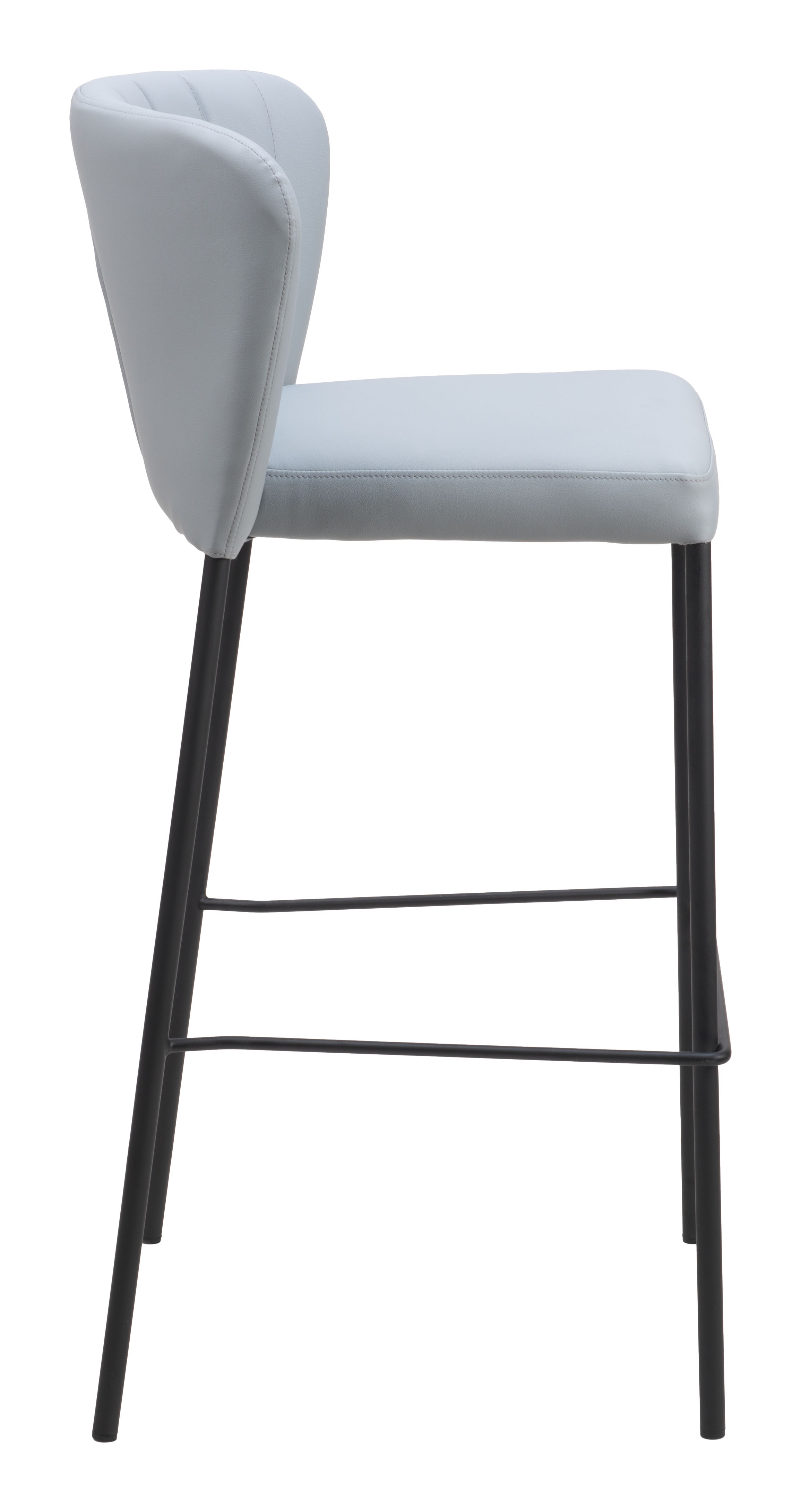 Linz Barstool (Set of 2) Gray product image