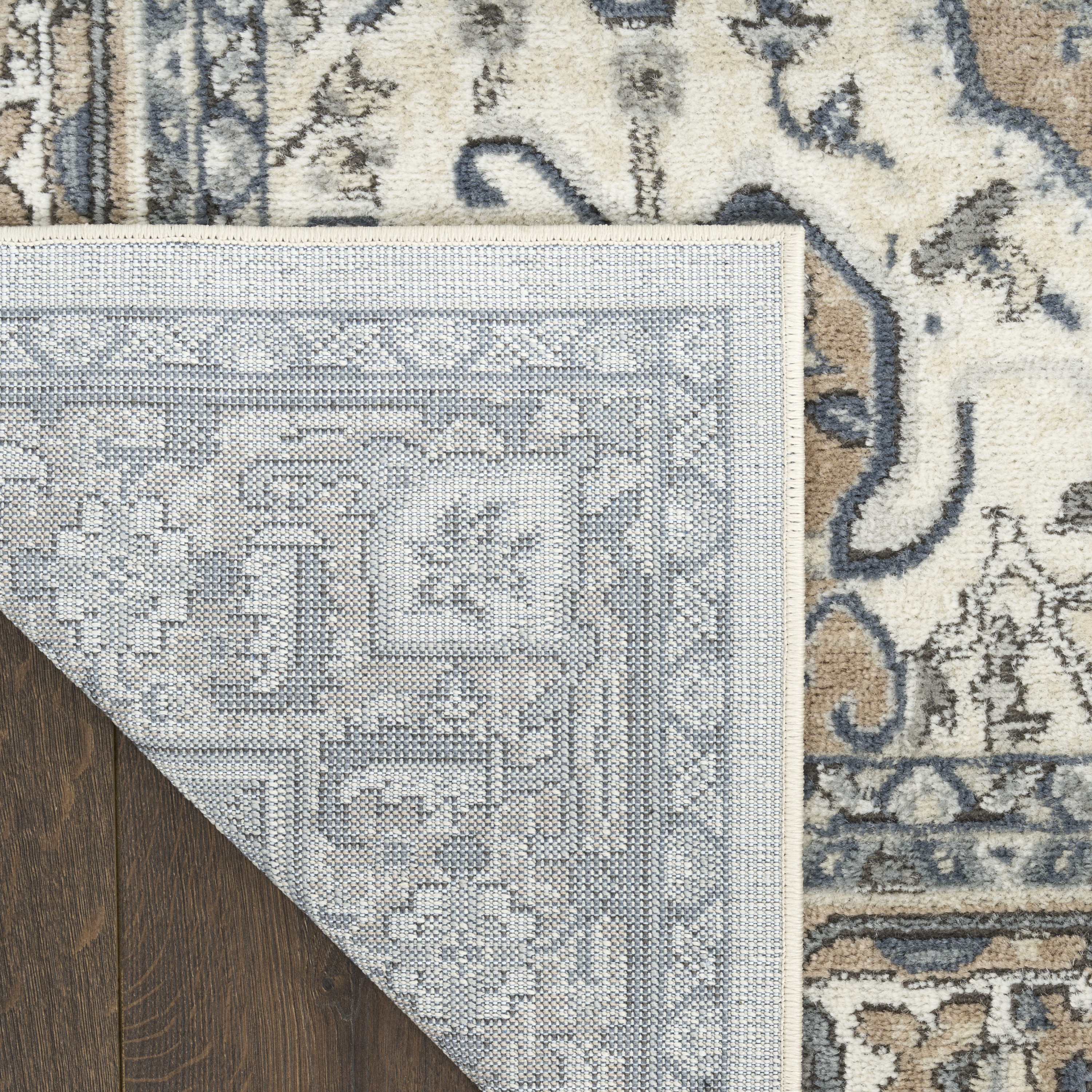 Nourison Quarry 6' x 9' Ivory Taupe Vintage Indoor Rug