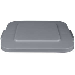 Rubbermaid Commercial, BRUTE, Square, Resin, 40 gal, Resin, Gray, Receptacle Lid