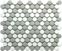 Skyline French Gray 12×12 Penny Round Mosaic Matte