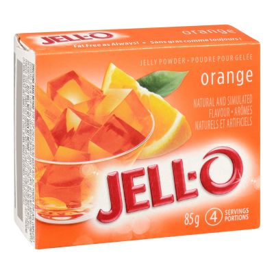 Jell-O Orange Jelly Powder, Gelatin Mix