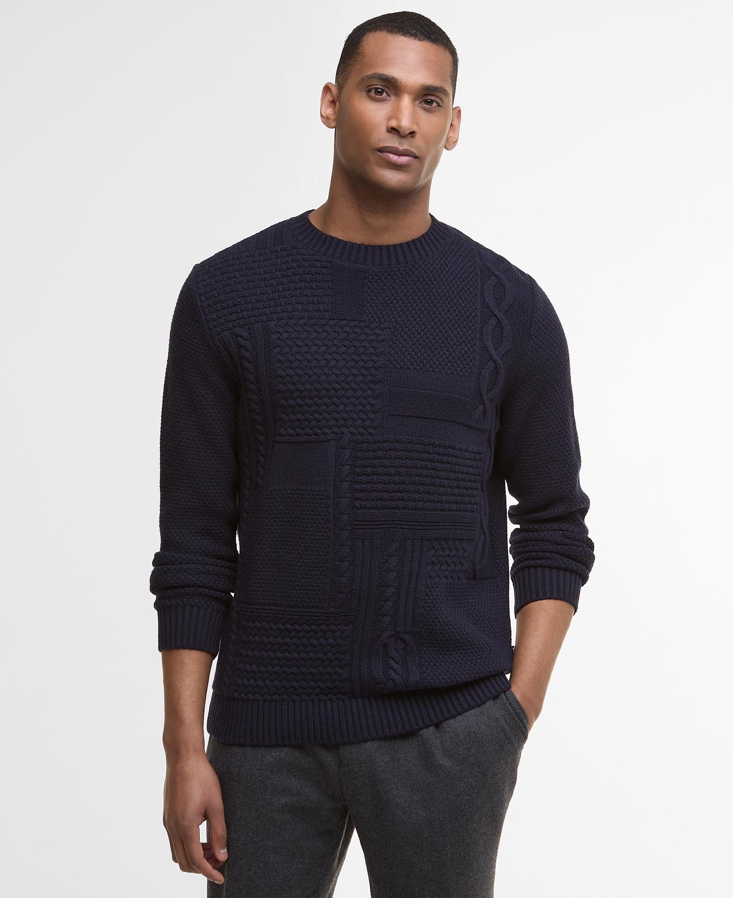 Casey Cable-Knit Crew Neck Jumper image number 0