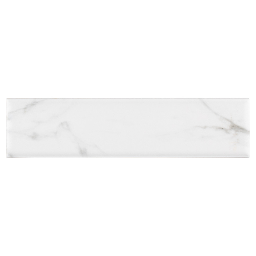 Timeless Calacatta Brick 2-3/8 in. x 9-3/4 in. Porcelain Floor and Wall Tile