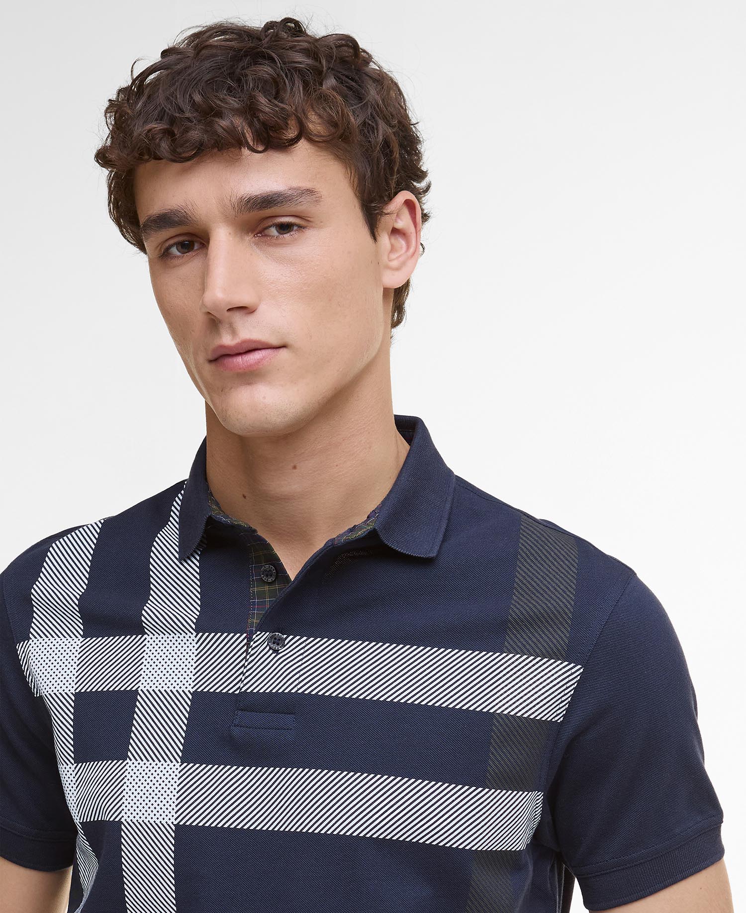 Blaine Tartan Short-Sleeved Polo Shirt image number 3