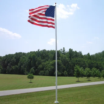 30ft External Halyard Commercial Fiberglass Pole - Available in 4 finishes