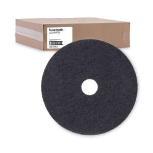 Boardwalk,  Stripping Round Floor Pad, 19", Black