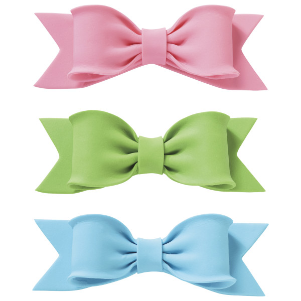 Pastel Assortment Gum Paste Bows