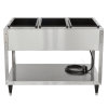 120-volt 2100-watt three-well Servewell® SL streamlined stainless steel hot-food table