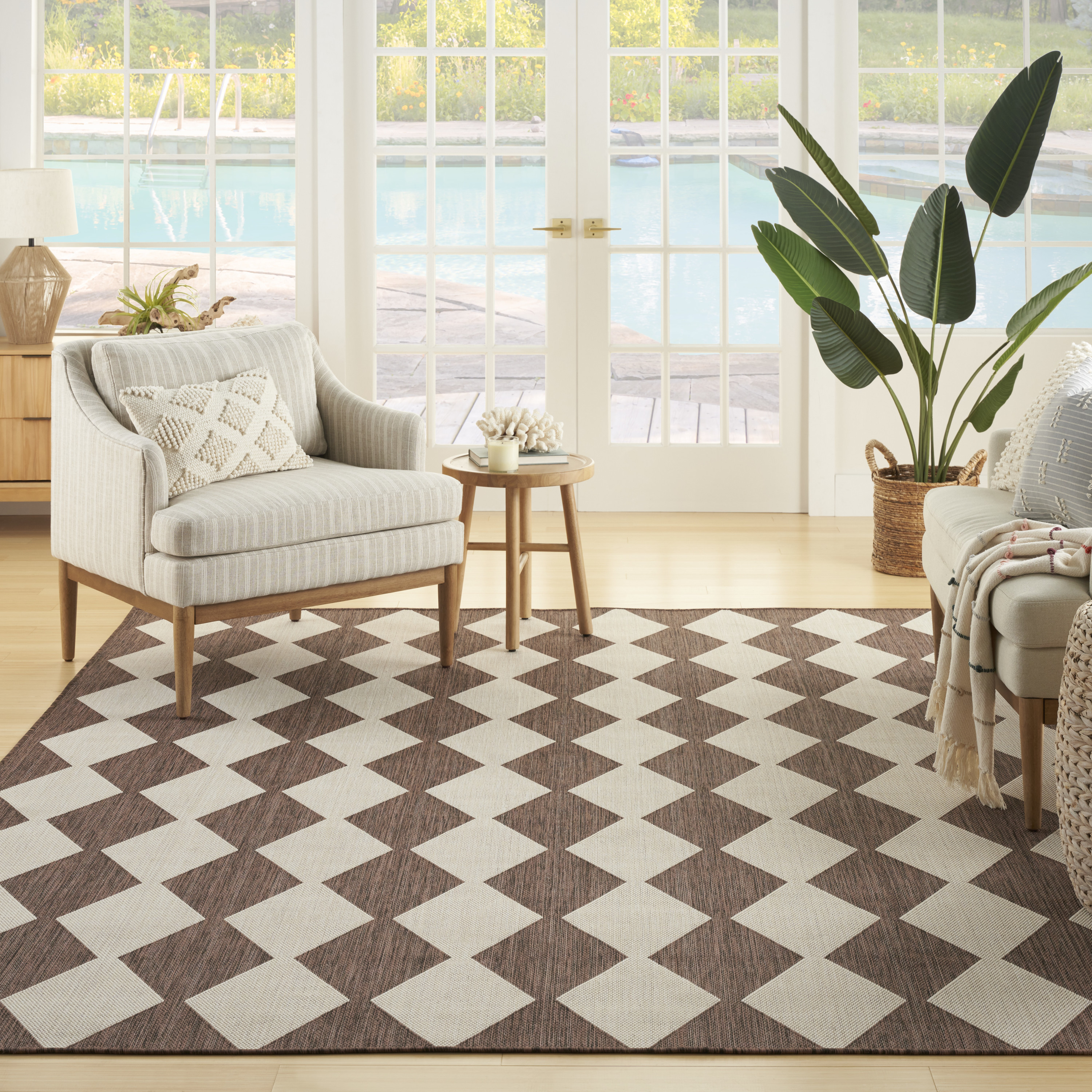 Nourison Positano 7' x 10' Natural Modern Rug
