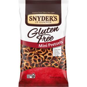 Snyder’s of Hanover, Gluten Free Mini Pretzels, 8 Oz Bag