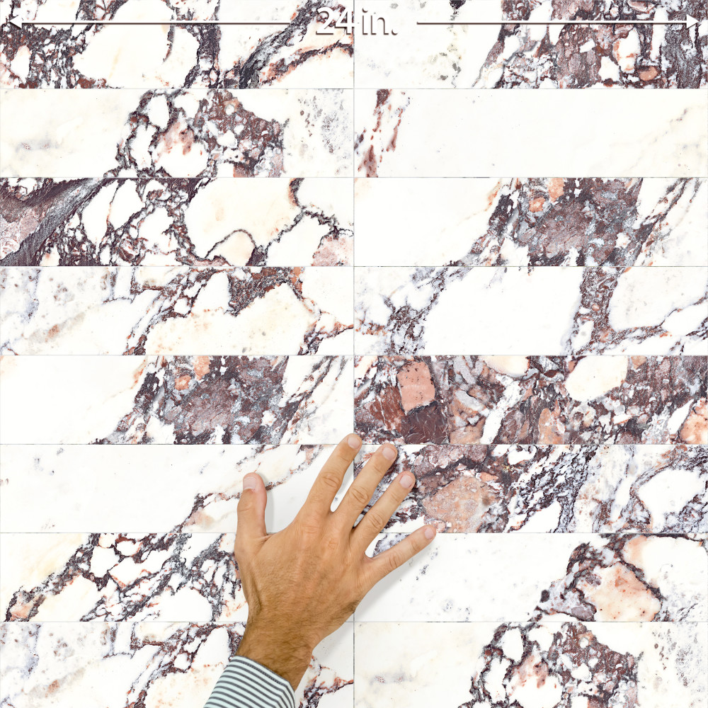 Touche Rubis 2-7/8 in. x 11-3/4 in. Porcelain Floor and Wall Tile