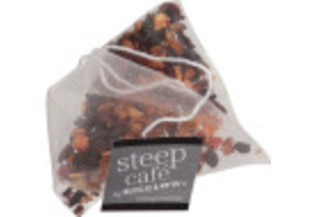 steep cafe by Bigelow organic full leaf wild encounter herbal tea pyramid bag