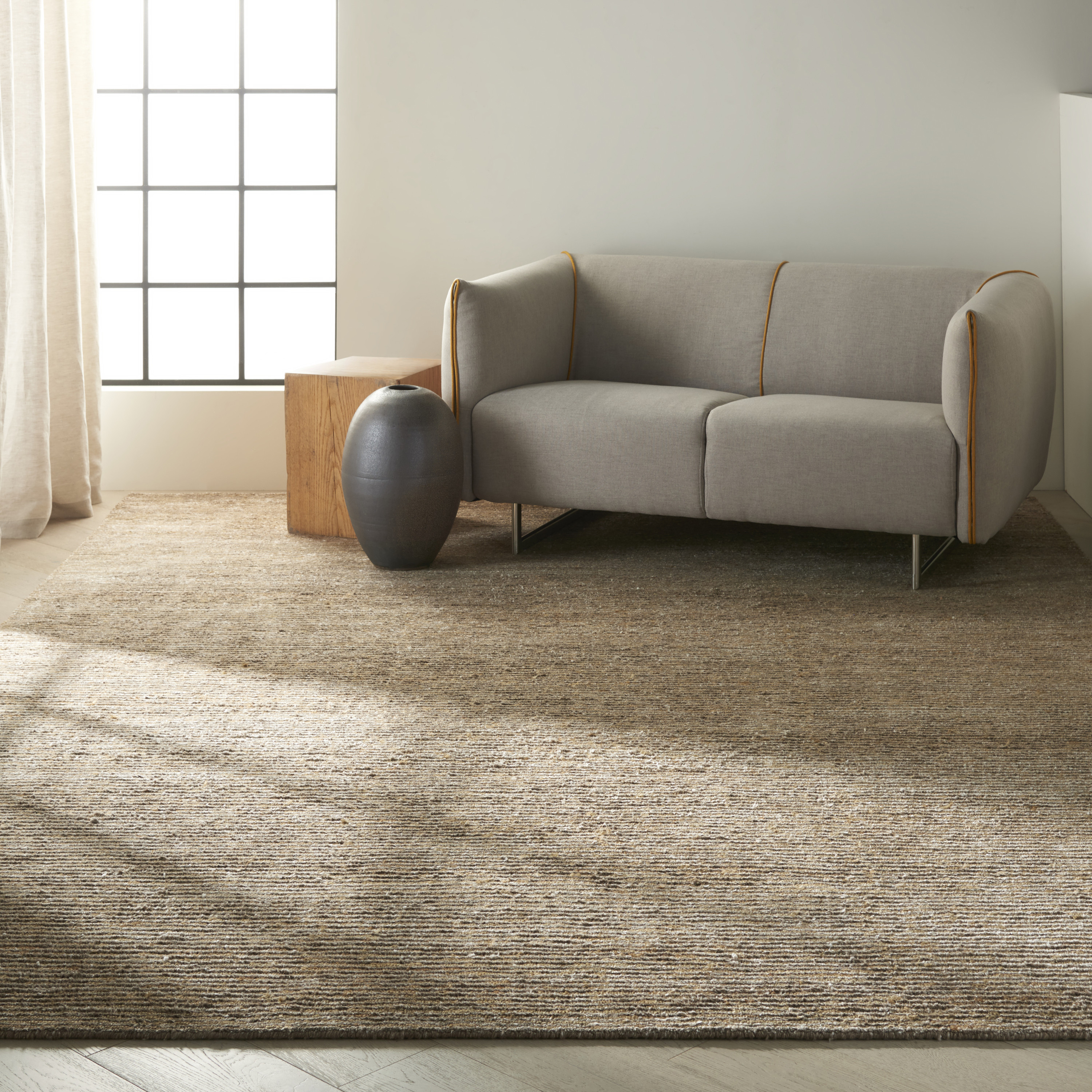 Calvin Klein Mesa 10' x 14' Amber Modern Indoor Rug