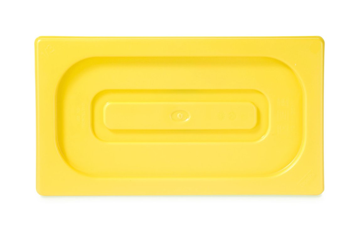 Tapa Gastronorm Polinorm de Polietileno 1/2 en amarillo