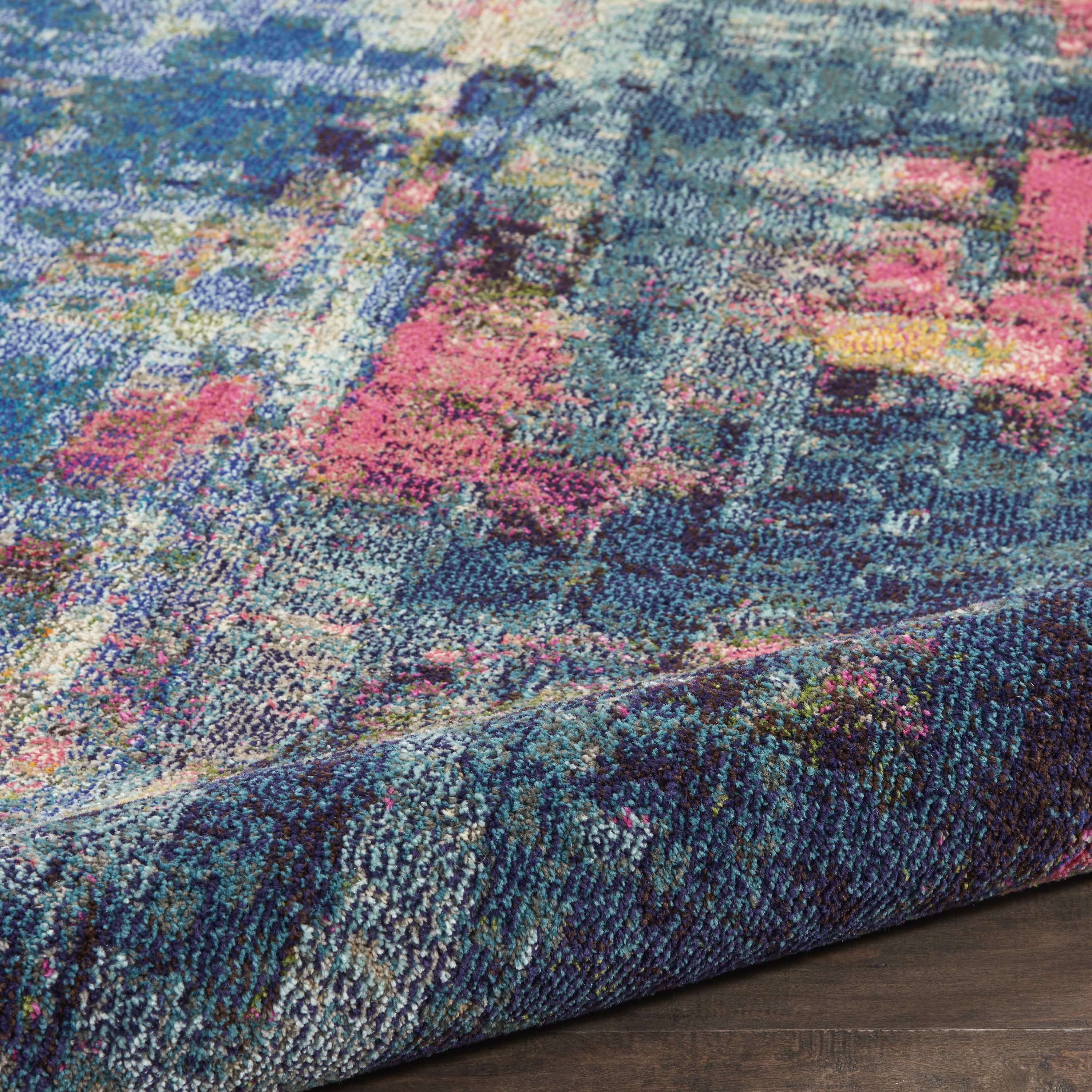 Nourison Celestial 10' x 14' Blue Yellow Modern & Contemporary Indoor Rug