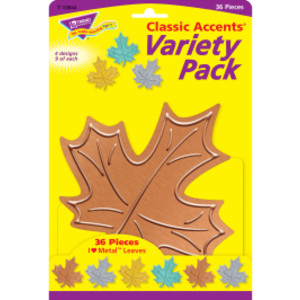 I &hearts; Metal&trade; Leaves Classic Accents&reg; Var. Pack, 36 ct