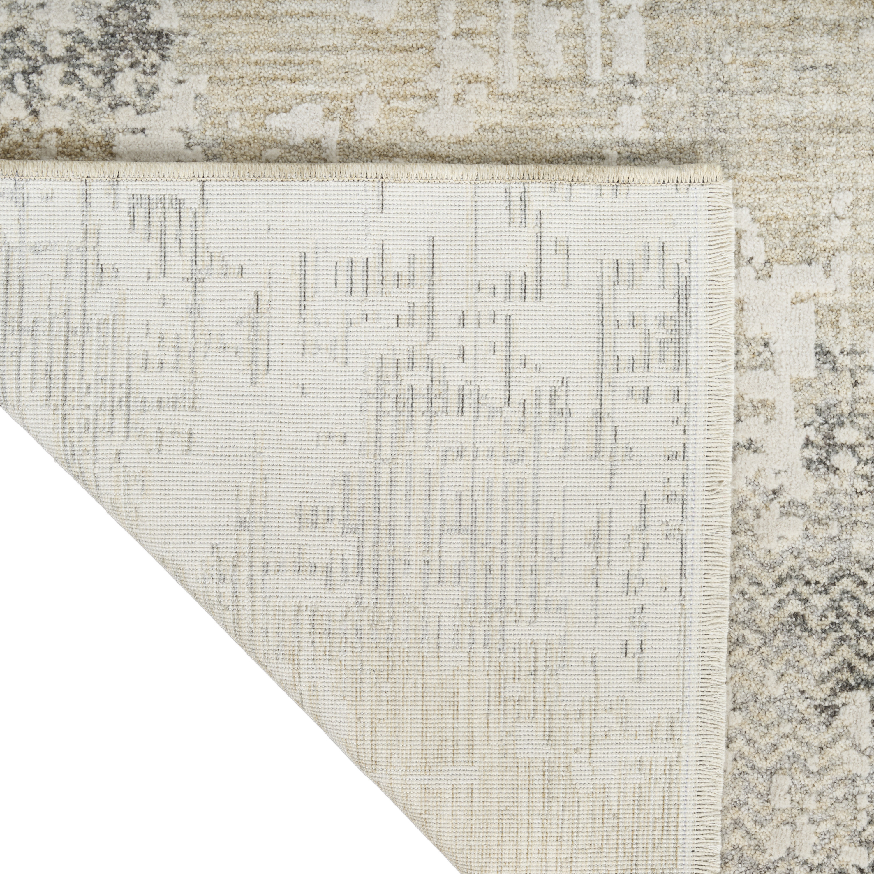 Calvin Klein CK078 Summit 5'3" x 7'9" Cream Ivory Modern Indoor Rug