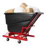 Rubbermaid Commercial, Self-Dumping Hopper, Tilt Truck, 27 cu ft, Black
