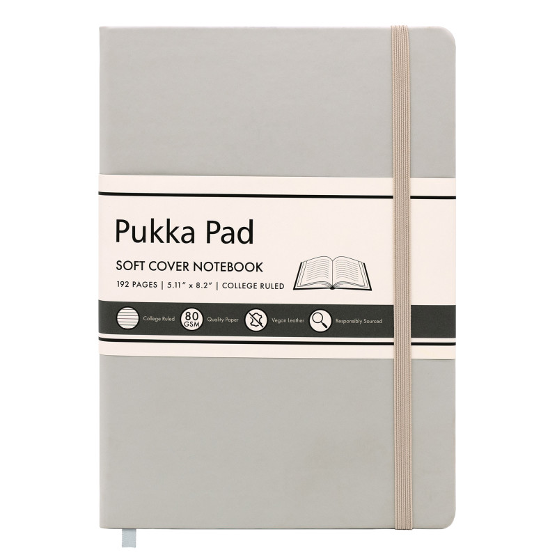 Pukka Soft Cover A5 College Ruled - Oatmeal