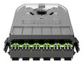 Fiber Cassette Standard 6-Port Singlemode Green 1.2 H x 3.6 W x 4.7 D in.