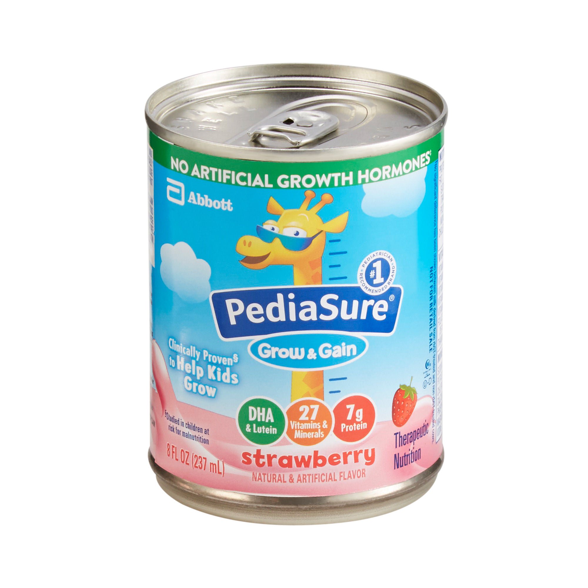 PediaSure® Grow & Gain Therapeutic Nutrition, Strawberry, 8-ounce Can