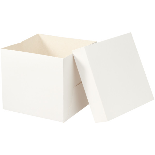 White Barrel Cake Box