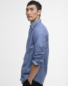 Kinetic Tailored Long-Sleeved Shirt Washed Blue