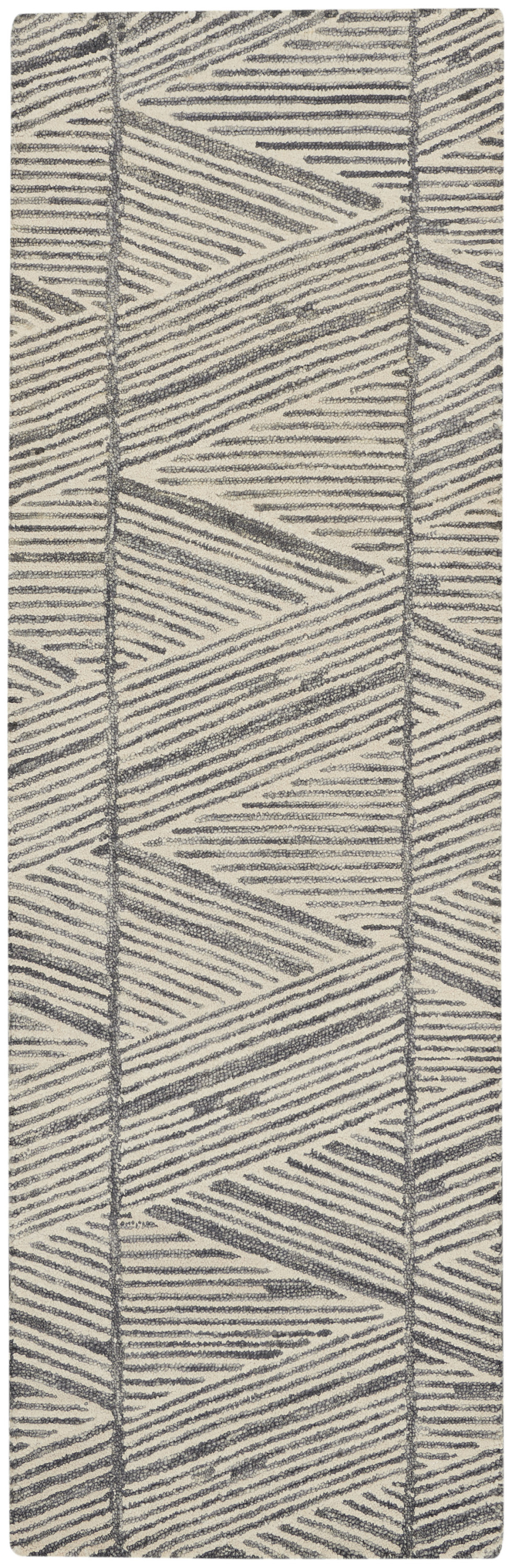 Nourison Colorado 2'3" x 7'6" Grey White Modern Indoor Rug