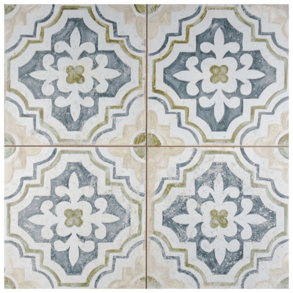 Kings Porto Fatima 17-5/8 in. x 17-5/8 in. Ceramic Floor and Wall Tile