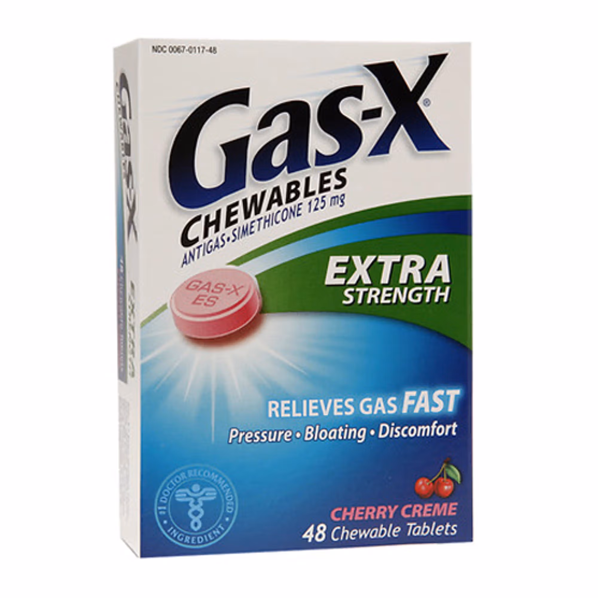 Gas-X® 125 mg Chewable Tablets Extra Strength, Cherry Creme